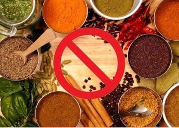 Prohibited spices