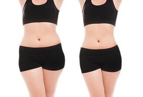before and after workouts to lose weight on the sides and abdomen